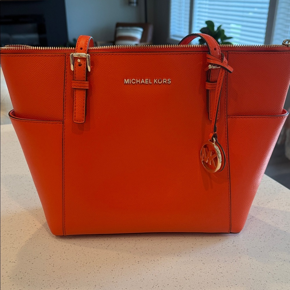 Michael Kors Vibrant Orange Tote